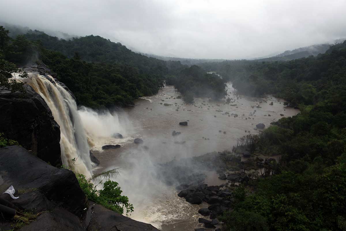 Athirapally Waterfalls Top View